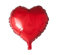 Folieballon hart - Rood - 46cm