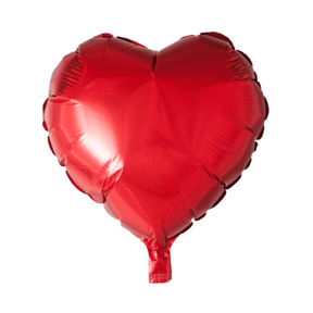 Folieballon hart - Rood - 46cm