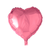 Folieballon hart - Licht roze - 46cm