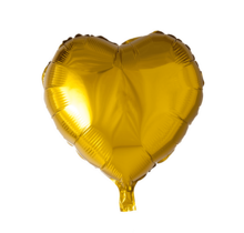 Folieballon hart - Goud - 46cm