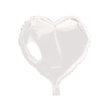 Folieballon hart - Wit - 46cm