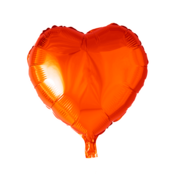 Folieballon hart - Oranje - 46cm