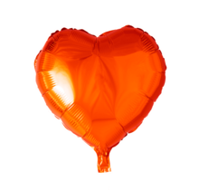 Folieballon hart - Oranje - 46cm