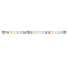 Letterslinger Sinterklaas ''Welkom Sinterklaas''