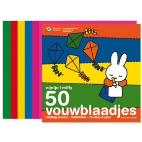 Nijntje vouwblaadjes , 16x16cm, 50 stuks