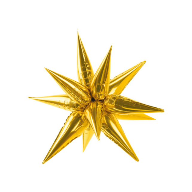 Folieballon Ster Goud, 70cm