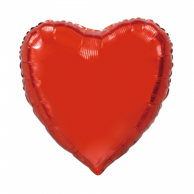 Folieballon Hart Rood 91cm