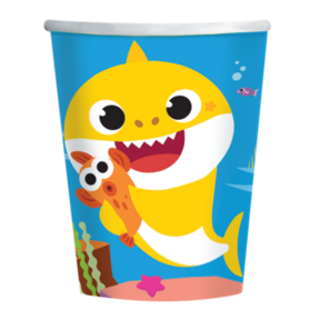 Baby Shark papieren bekers 8 stuks