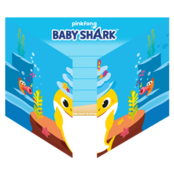 Baby Shark 8 uitnodigingen met envelop