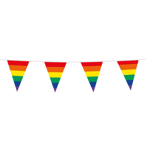 Vlaggenlijn 10 meter Regenboog