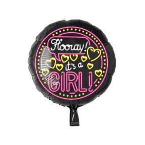 Neon Folieballon - It's a Girl