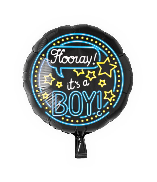 Folieballon It's a Boy NEON 46cm leeg