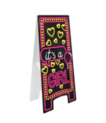 Neon Warning Sign - Geboorte meisje