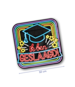 Deurbord - Geslaagd - Neon