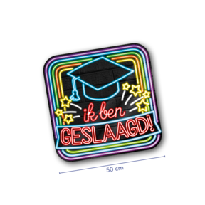 Deurbord - Geslaagd - Neon