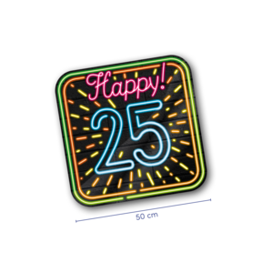 Deurbord - 25 jaar - Neon