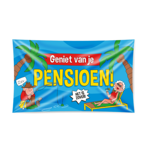 Pensioen Cartoon - Gevelvlag