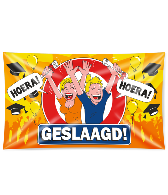 Gevel vlag - geslaagd