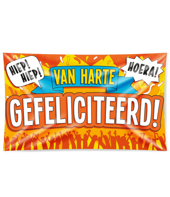 Gevel vlag - gefeliciteerd