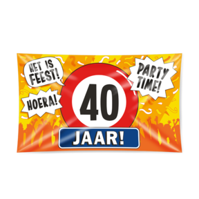Gevel vlag - 40 jaar