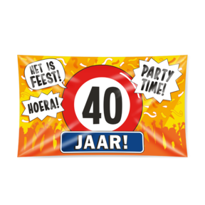 Gevel vlag - 40 jaar
