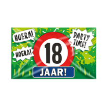 Gevel vlag - 18 jaar