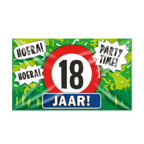 Gevel vlag - 18 jaar
