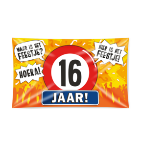 Gevel vlag - 16 jaar