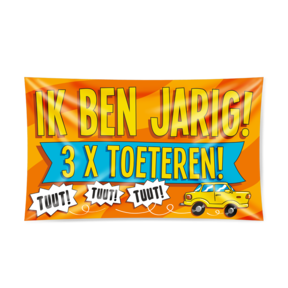 Gevel vlag - ik ben jarig....