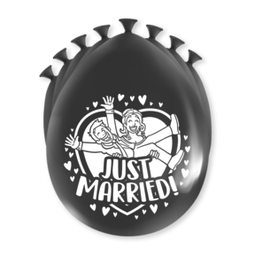 Just Married - Ballonnen - 8 stuks - 30cm