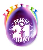 Feest Ballonnen - 21 jaar