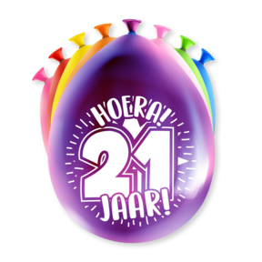 Feest Ballonnen - 21 jaar