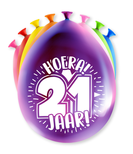 Feest Ballonnen - 21 jaar