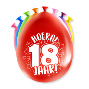 Feest Ballonnen - 18 jaar