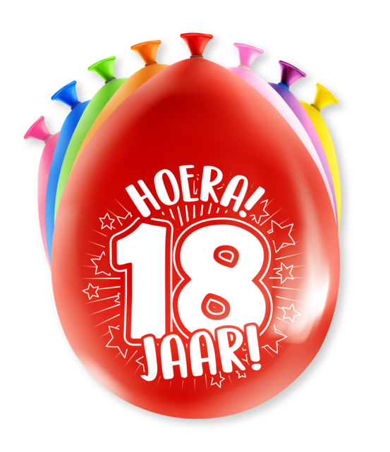 Feest Ballonnen - 18 jaar