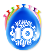 Feest Ballonnen - 10 jaar
