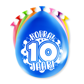Feest Ballonnen - 10 jaar