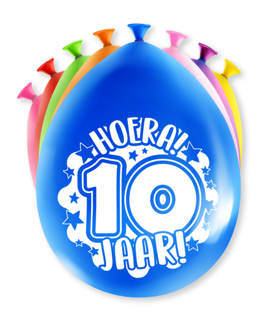 Feest Ballonnen - 10 jaar