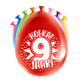 Feest Ballonnen - 9 jaar
