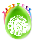 Feest Ballonnen - 6 jaar Feest Ballonnen - 6 jaar
