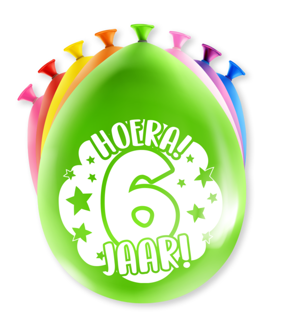 Feest Ballonnen - 6 jaar Feest Ballonnen - 6 jaar