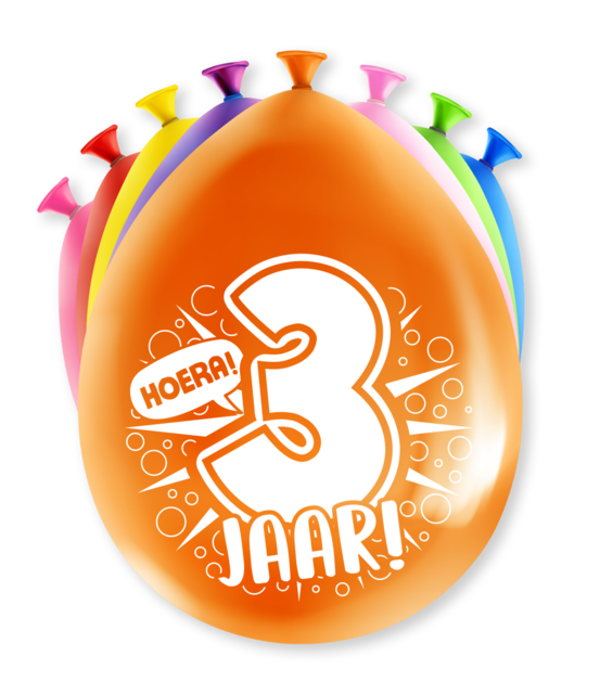 Feest Ballonnen - 3 jaar