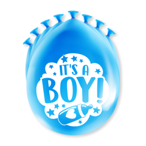 Feest Ballonnen - Geboorte jongen blauw