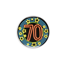 Neon button - 70 jaar