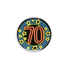 Neon button - 70 jaar