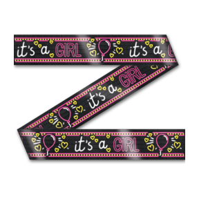 Afzetlint - It's a Girl! - Neon