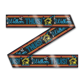 Afzetlint - Welkom Thuis - Neon