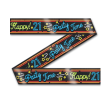 Afzetlint - 21 jaar - Neon