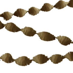 Gouden Crêpe papier Slinger 6 meter