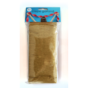 Gouden Crêpe papier Slinger 6 meter
